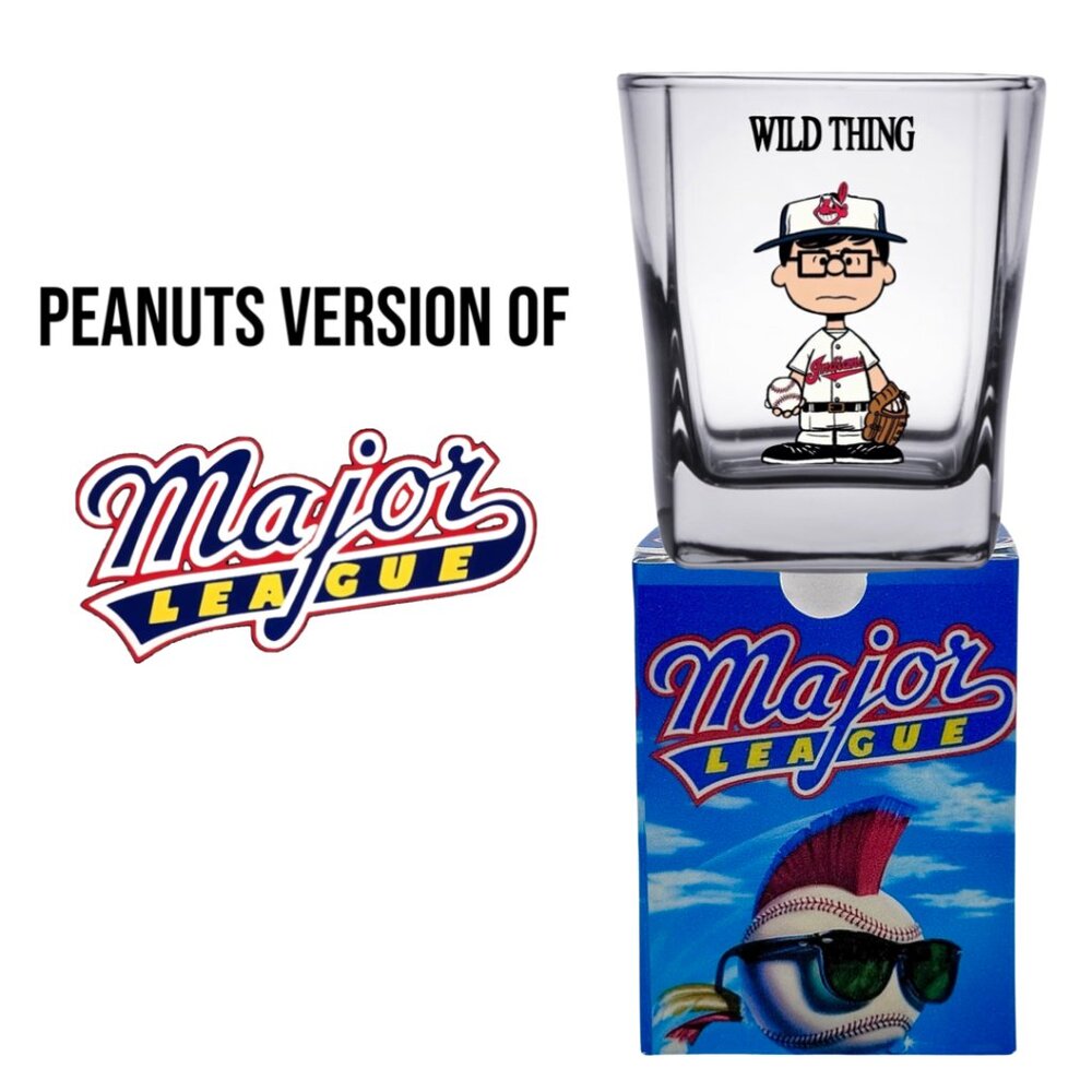 PEANUTS/80's and 90's Movies Mashup SHOT GLASS/ Gift Box, UNIQUE GIFT